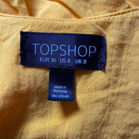 TOPSHOP TOPSHOP Peplum Camisole Tank Spaghetti strap, Size 4 - Picture 4 of 5